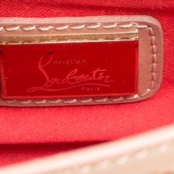 Christian Louboutin Beige Patent Leather Riviera Clutch