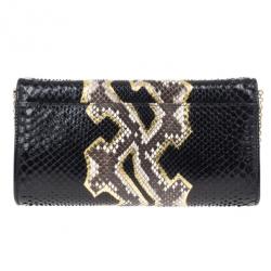 Christian Louboutin Python Riviera Clutch