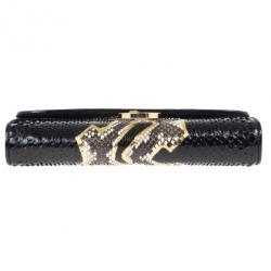 Christian Louboutin Python Riviera Clutch