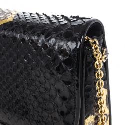 Christian Louboutin Python Riviera Clutch