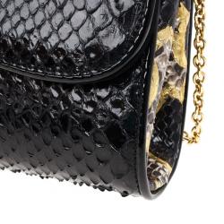 Christian Louboutin Python Riviera Clutch