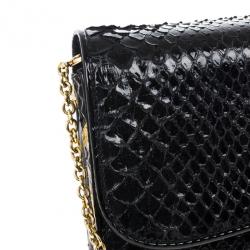 Christian Louboutin Python Riviera Clutch