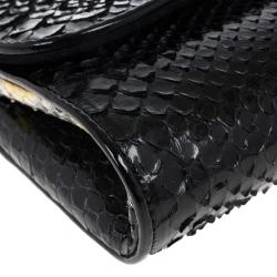 Christian Louboutin Python Riviera Clutch