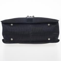 Pre Owned Christian Louboutin Black Sweet Charity Shopping Canvas Tote