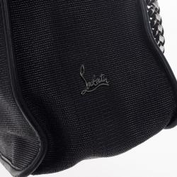 Pre Owned Christian Louboutin Black Sweet Charity Shopping Canvas Tote