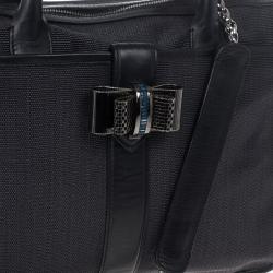 Pre Owned Christian Louboutin Black Sweet Charity Shopping Canvas Tote