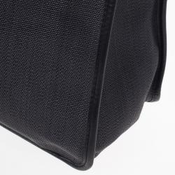 Pre Owned Christian Louboutin Black Sweet Charity Shopping Canvas Tote