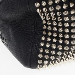 مملوكة مسبقًا Christian Louboutin Panettone Spiked Black Leather Satchel