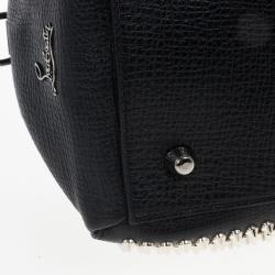 مملوكة مسبقًا Christian Louboutin Panettone Spiked Black Leather Satchel