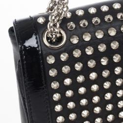 Christian Louboutin Black Sweet Charity Studded Leather Shoulder Bag