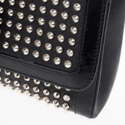 Christian Louboutin Black Sweet Charity Studded Leather Shoulder Bag