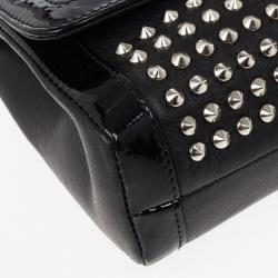 Christian Louboutin Black Sweet Charity Studded Leather Shoulder Bag