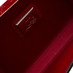 Christian Louboutin Gold/Black Floral Chain Clutch