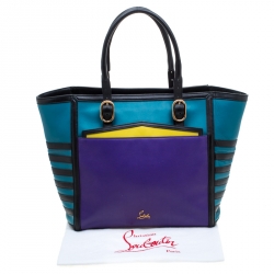 Christian Louboutin Multicolor Leather Zip Tote