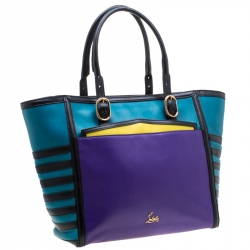 Christian Louboutin Multicolor Leather Zip Tote