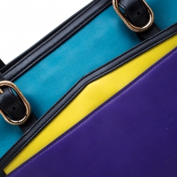 Christian Louboutin Multicolor Leather Zip Tote