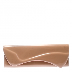 Christian Louboutin Nude Patent Leather So Kate Clutch