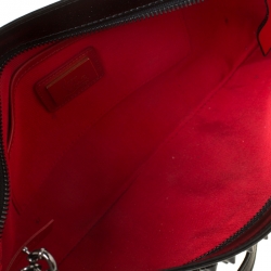 Pre Owned Christian Louboutin Black Spiked Peter Crossbody Bag