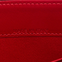 Christian Louboutin Navy Blue Winged Heart Leather Zip Around Wallet