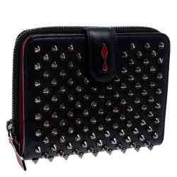 Pre Owned محفظة كريستيان لوبوتان بانيتون بمسامير بقلاب سوداء