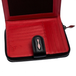 Pre Owned محفظة كريستيان لوبوتان بانيتون بمسامير بقلاب سوداء