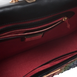 Christian Louboutin Multicolor Python Sweet Charity Loubi Bow Shoulder Bag