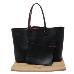 Christian Louboutin Black Leather Cabata Tote