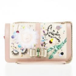 Pre Owned Christian Louboutin Sweet Charity Make Up Trash Clutch