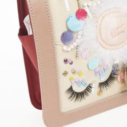 Pre Owned Christian Louboutin Sweet Charity Make Up Trash Clutch