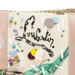 Pre Owned Christian Louboutin Sweet Charity Make Up Trash Clutch