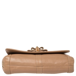 Pre Owned حقيبة كتف كريستيان لوبوتان سويت شاريتي جلد بيج