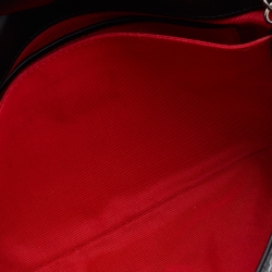 Pre Owned Christian Louboutin Black Water Snake Leather Artemis Chain Shoulder Bag