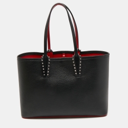Christian Louboutin Black Leather Cabata Tote