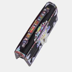 Christian Louboutin Black Sequin Embellished Top Handle Bag with Silver Hardware