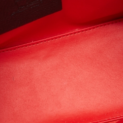 Christian Louboutin Black/Red Leather Mini Studded Paloma Tote