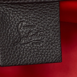 Christian Louboutin Black/Red Leather Mini Studded Paloma Tote