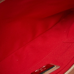 Christian Louboutin Beige Leather Triloubi Spiked Shoulder Bag