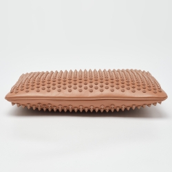 Christian Louboutin Beige Leather Triloubi Spiked Shoulder Bag