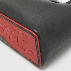 Pre Owned Christian Louboutin Black Leather Small Cabata Tote