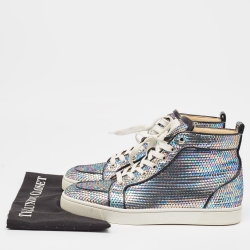 مملوكة مسبقًا Christian Louboutin Multicolor Leather Rantus Orlato Sneakers Size 40.5