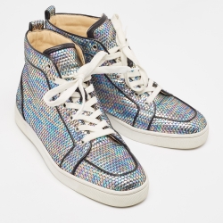 مملوكة مسبقًا Christian Louboutin Multicolor Leather Rantus Orlato Sneakers Size 40.5