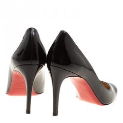 Pre Owned Christian Louboutin Black Patent Leather Fifi Pumps Size 39