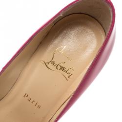 Pre Owned Christian Louboutin Pink Patent Leather So Kate Pumps Size 38