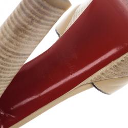 Pre Owned Christian Louboutin Woodaola Platform Sandals Size 38
