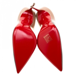 مملوكة مسبقًا Christian Louboutin Two Tone Patent Leather So Kate Pointed Toe Pumps Size 39