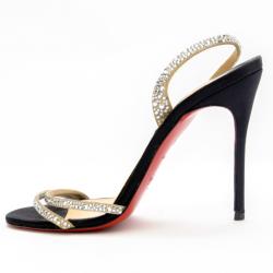 مملوكة مسبقًا Christian Louboutin Anna Strass Crystal Sandals Size 37