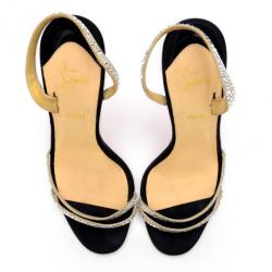 مملوكة مسبقًا Christian Louboutin Anna Strass Crystal Sandals Size 37