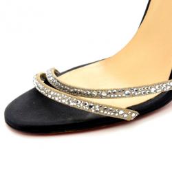 مملوكة مسبقًا Christian Louboutin Anna Strass Crystal Sandals Size 37
