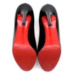 مملوكة مسبقًا Christian Louboutin Black Leather New Simple Pumps Size 38