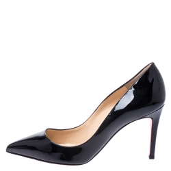 Christian Louboutin Black Patent Leather So Kate Pointed Toe Pumps Size 38.5
